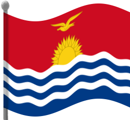 kiribati flag waving
