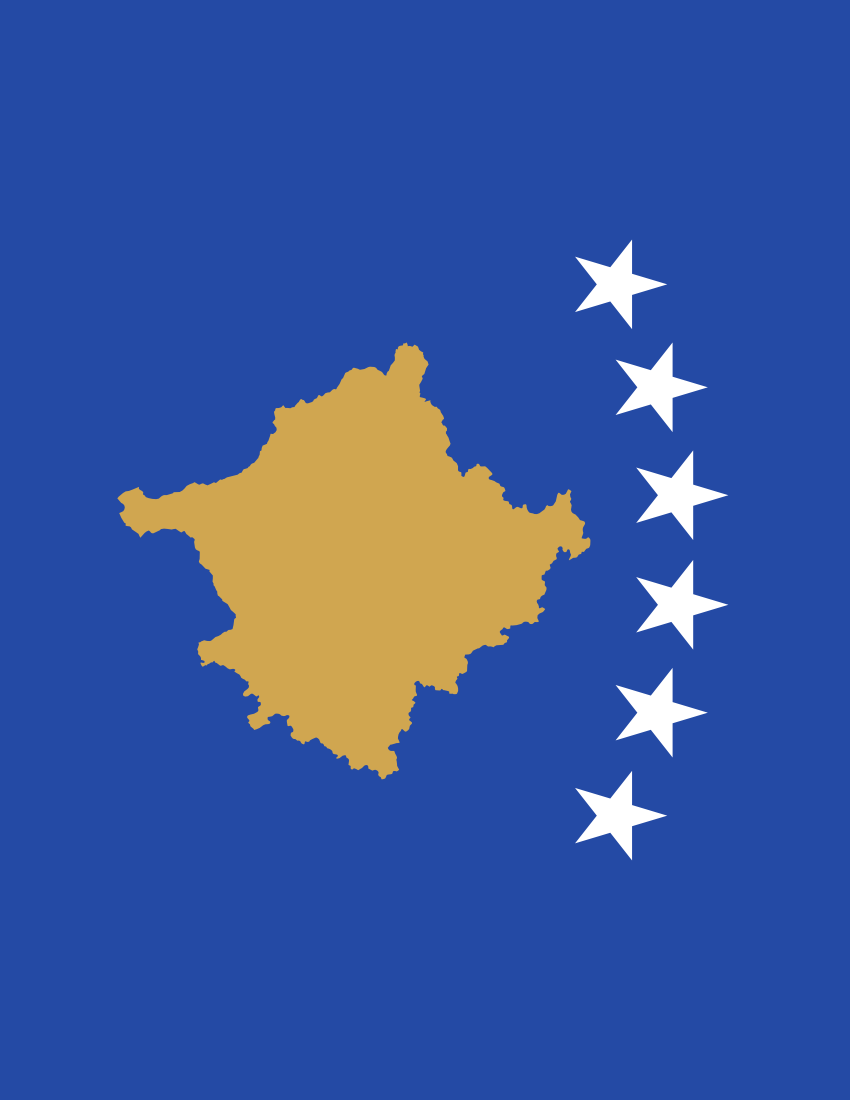 kosovo flag full page