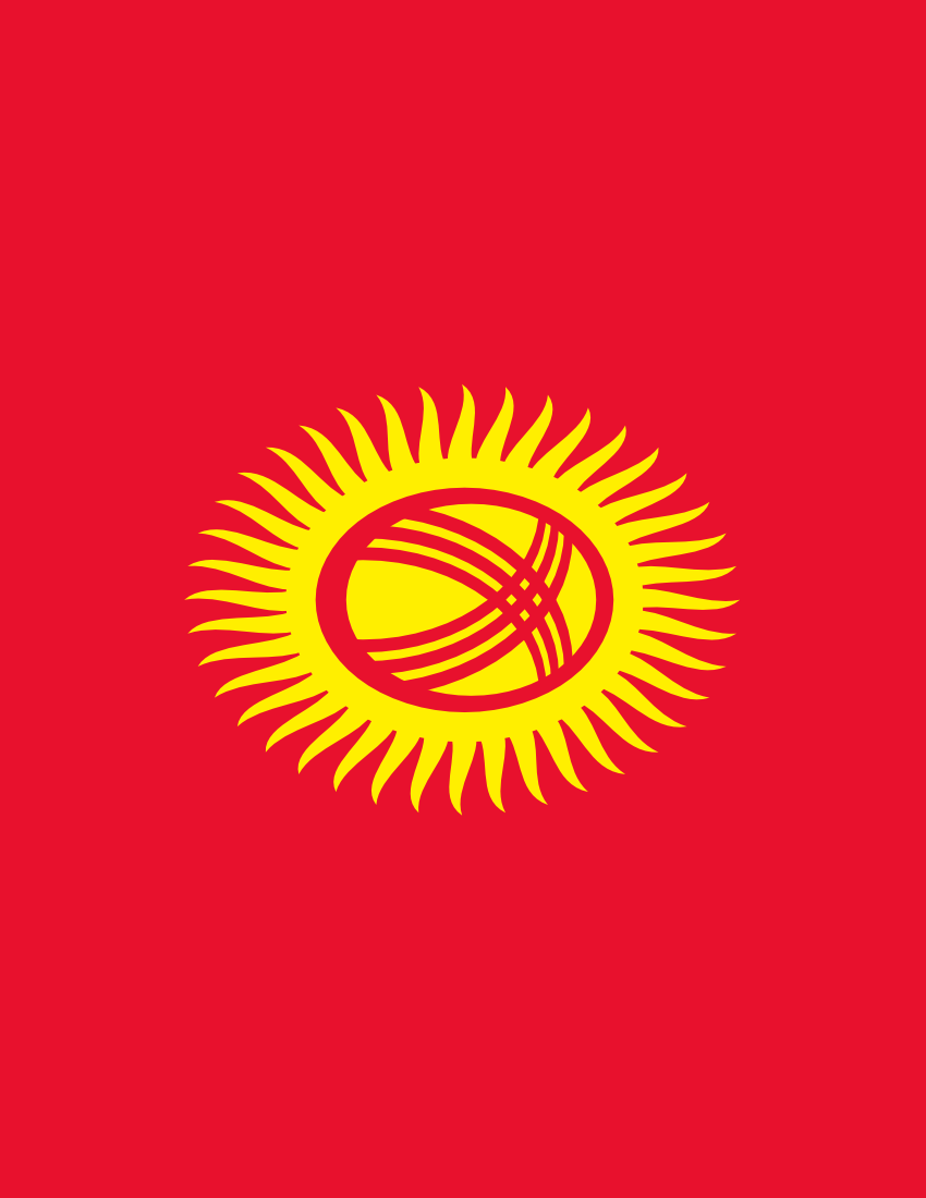 kyrgyzstan flag full page