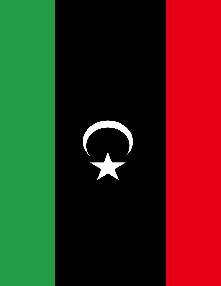 libya flag full page