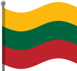 lithuania flag waving
