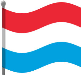 luxembourg flag waving