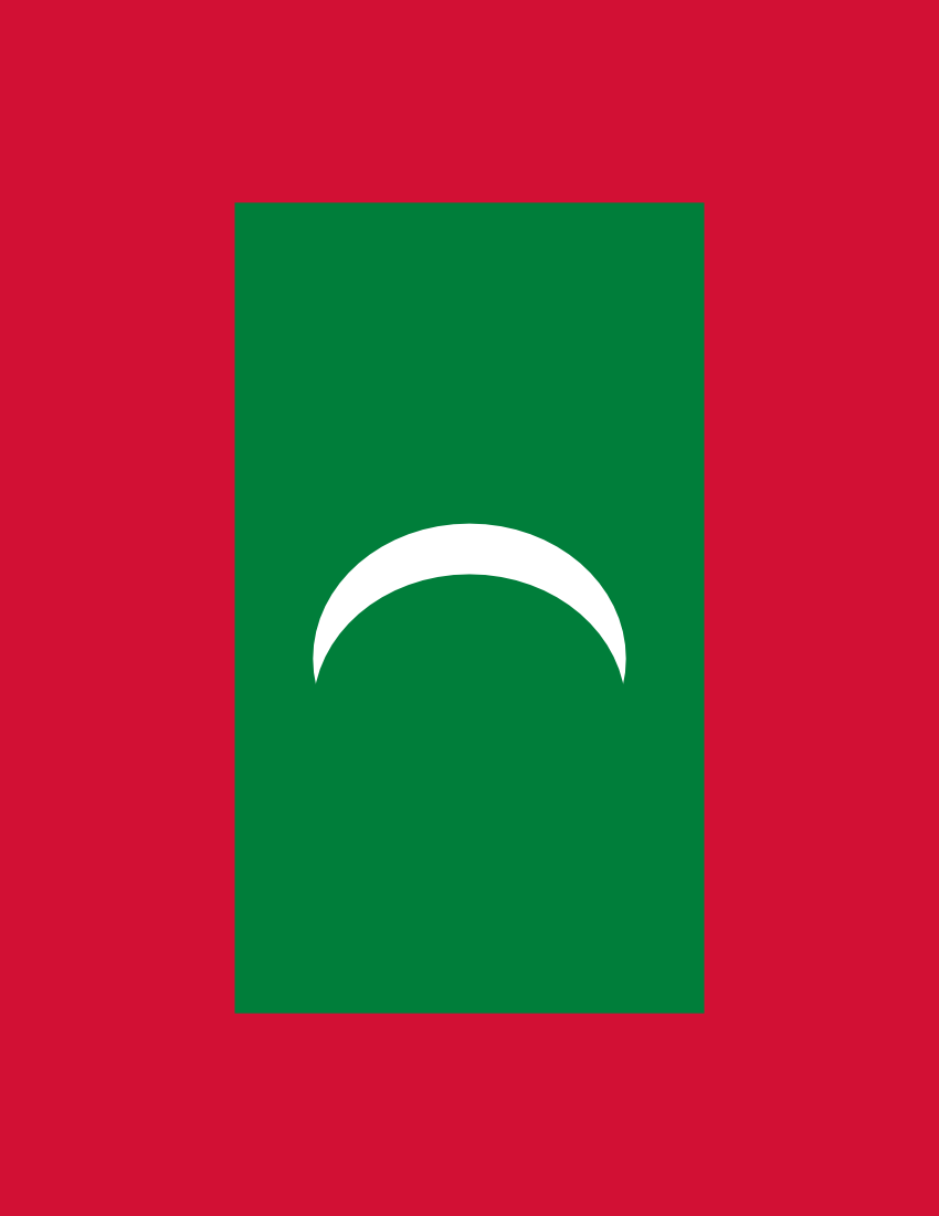 maldives flag full page