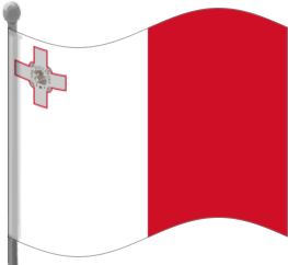 malta flag waving