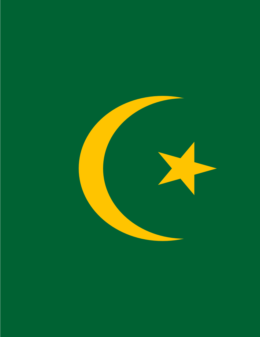 mauritania flag full page