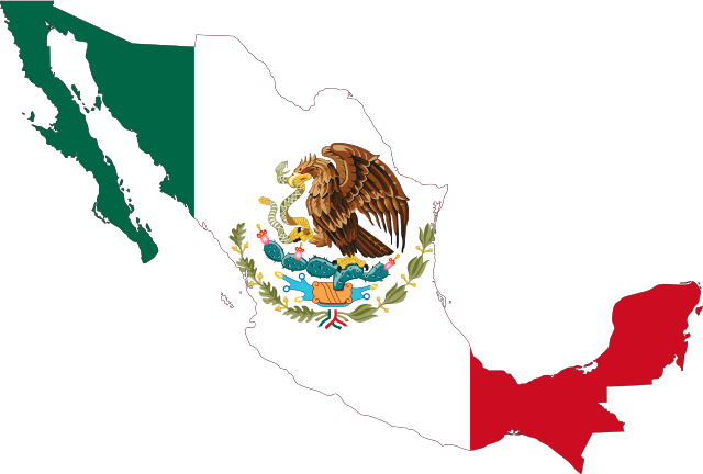Mexico-Flag-Map
