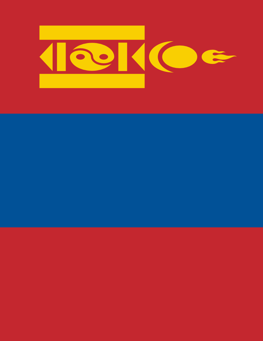 mongolia flag full page