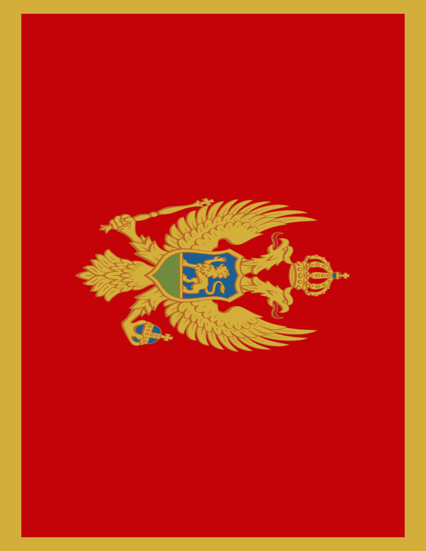 montenegro flag full page