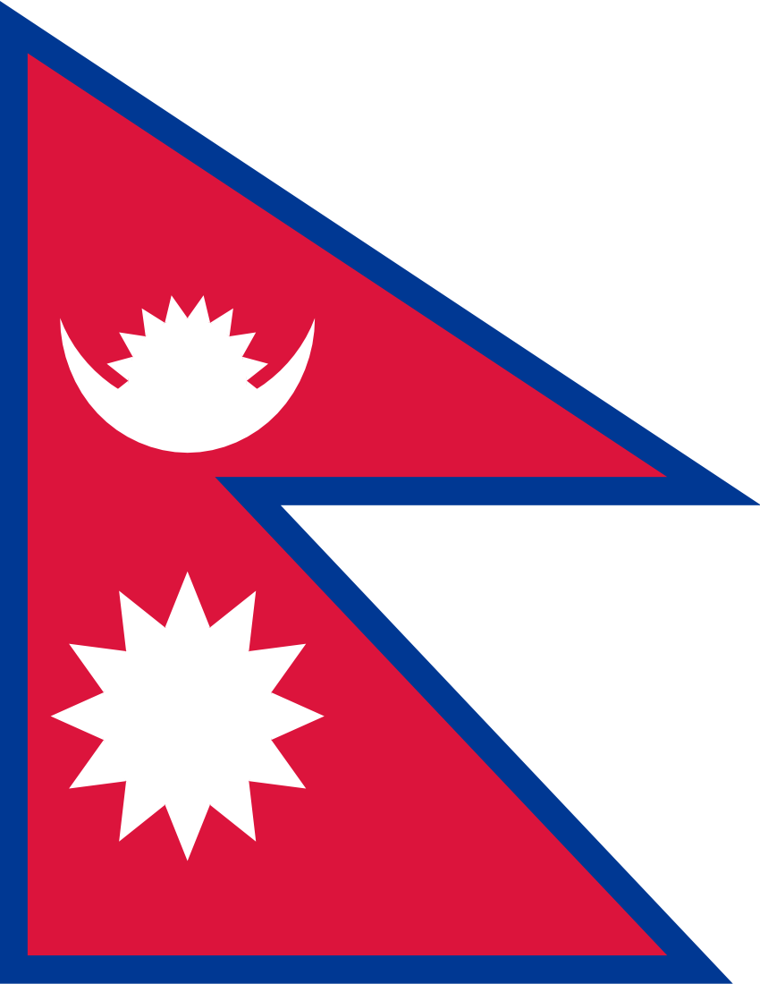 nepal flag full page