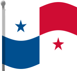 panama flag waving