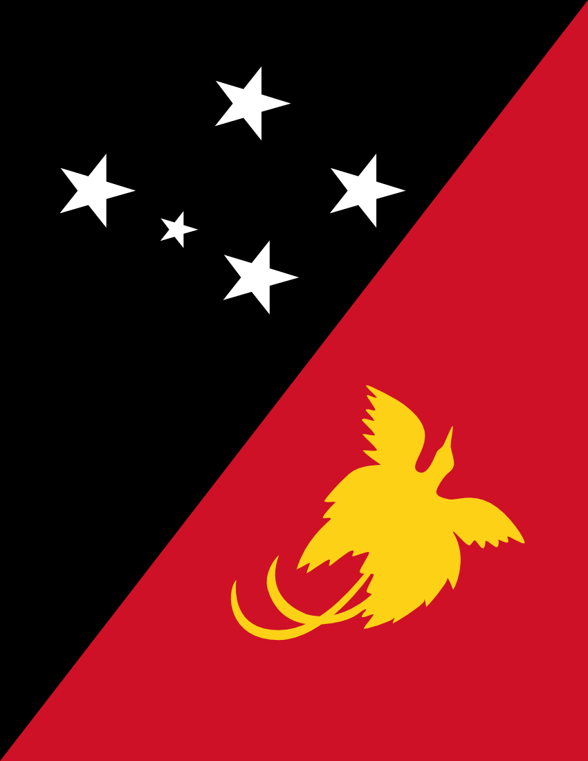 papua new guinea flag full page