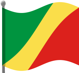 republic of the congo flag waving