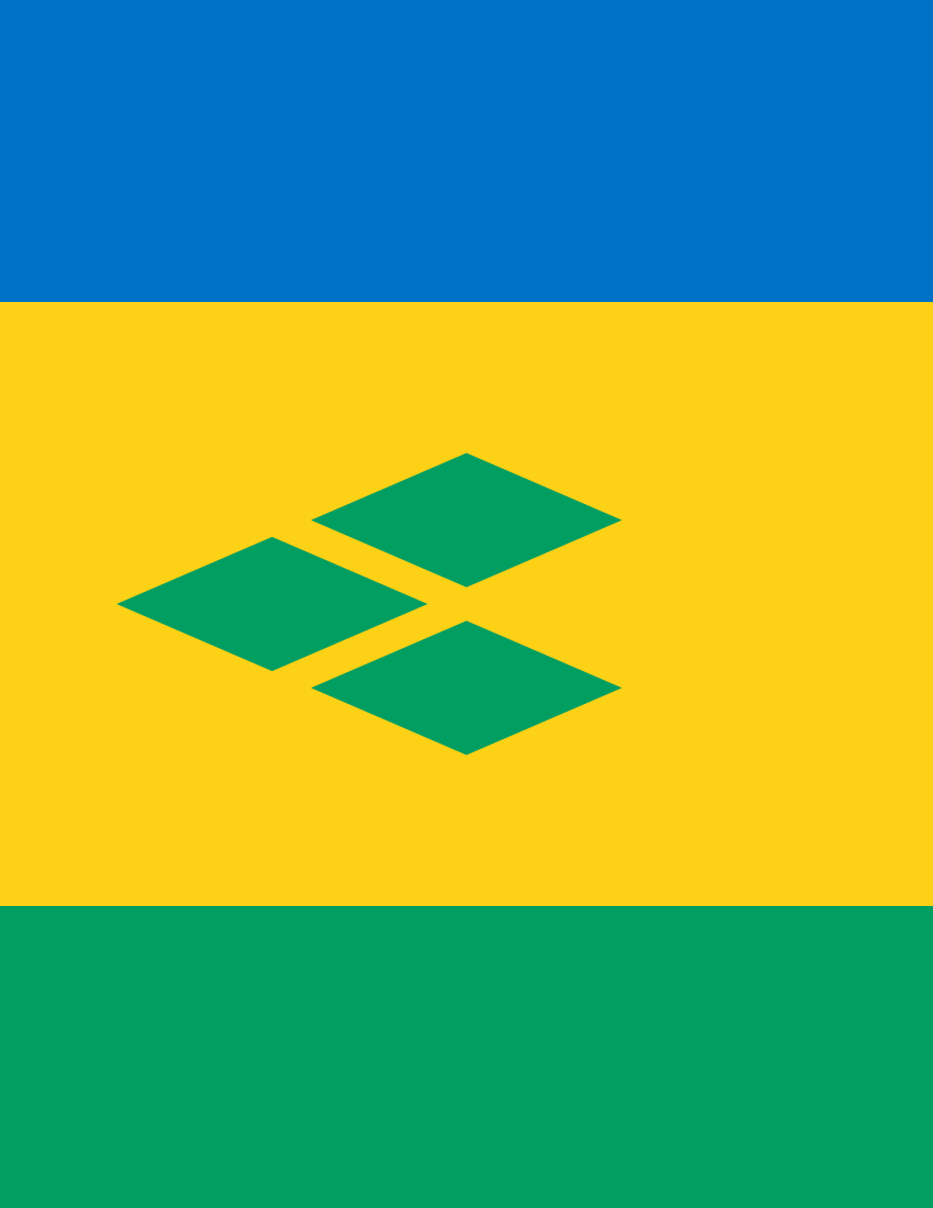 saint vincent and the grenadines flag full page