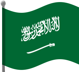 saudi arabia flag waving