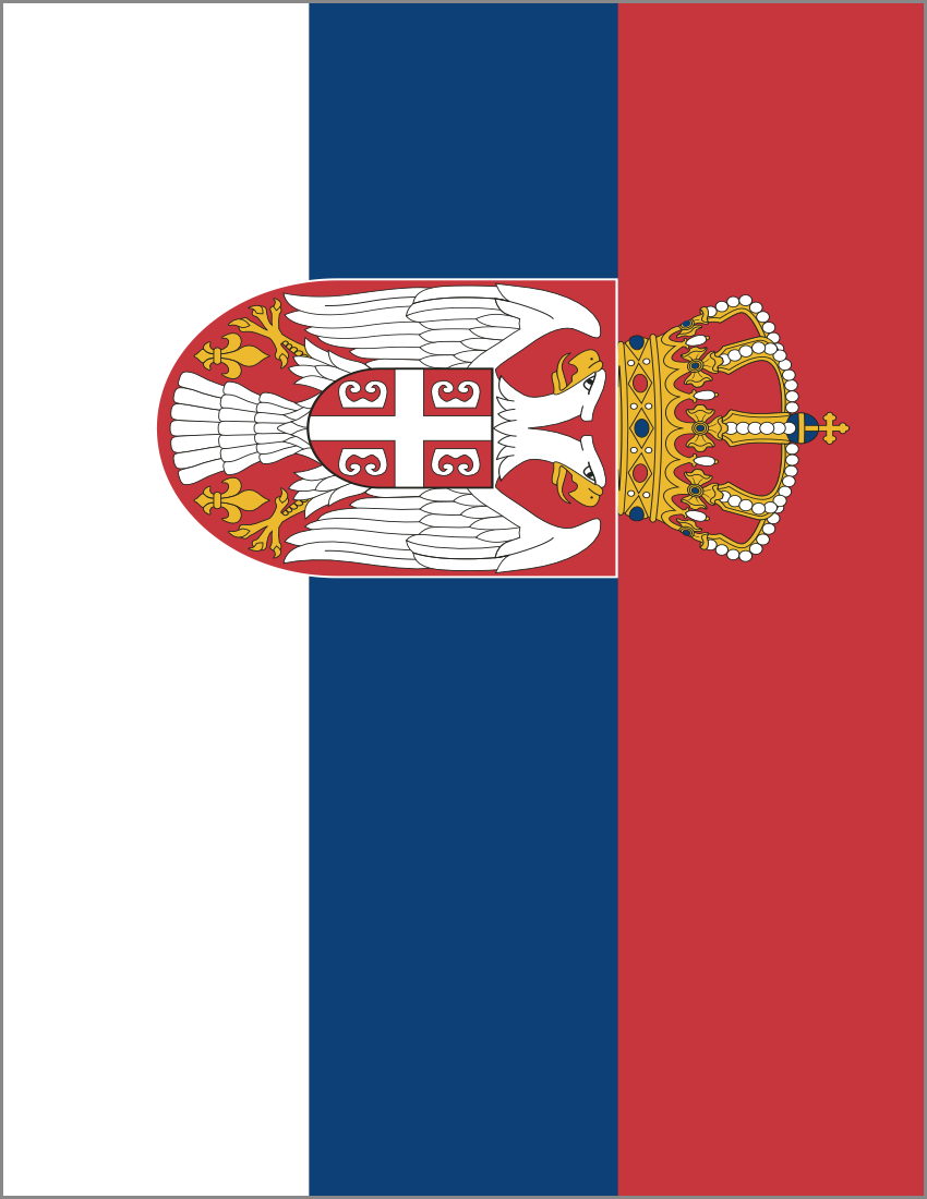 serbia flag full page