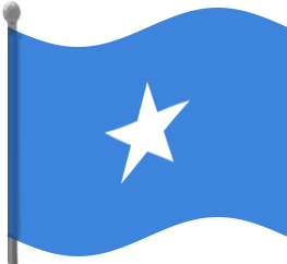 somalia flag waving