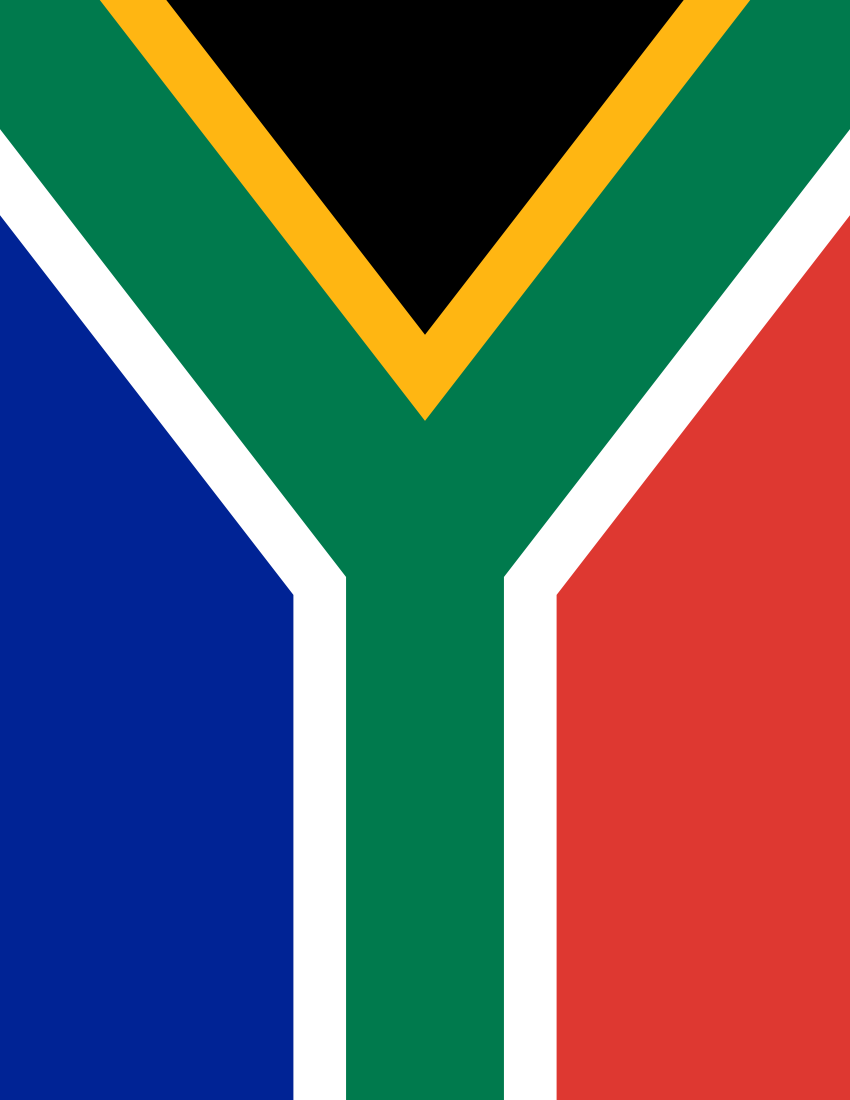 south africa flag full page