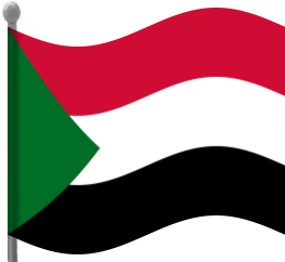 sudan flag waving