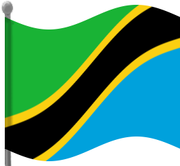 tanzania flag waving