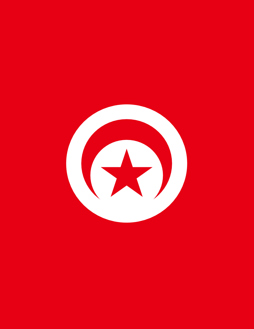 tunisia flag full page