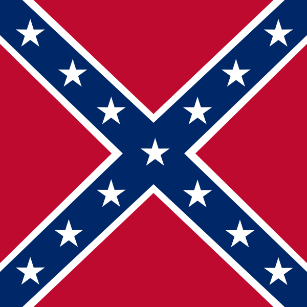 Confederate flag square
