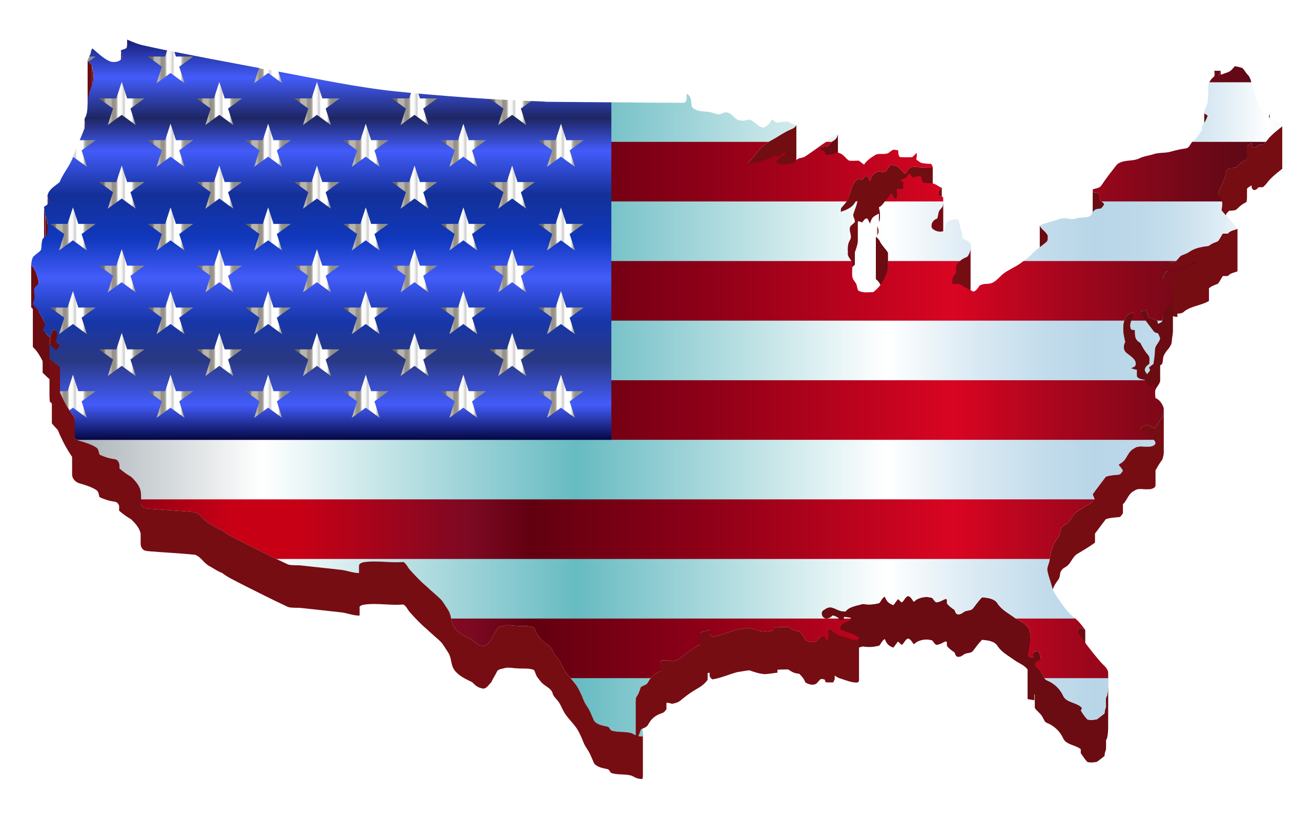 3D-America-Map-Flag