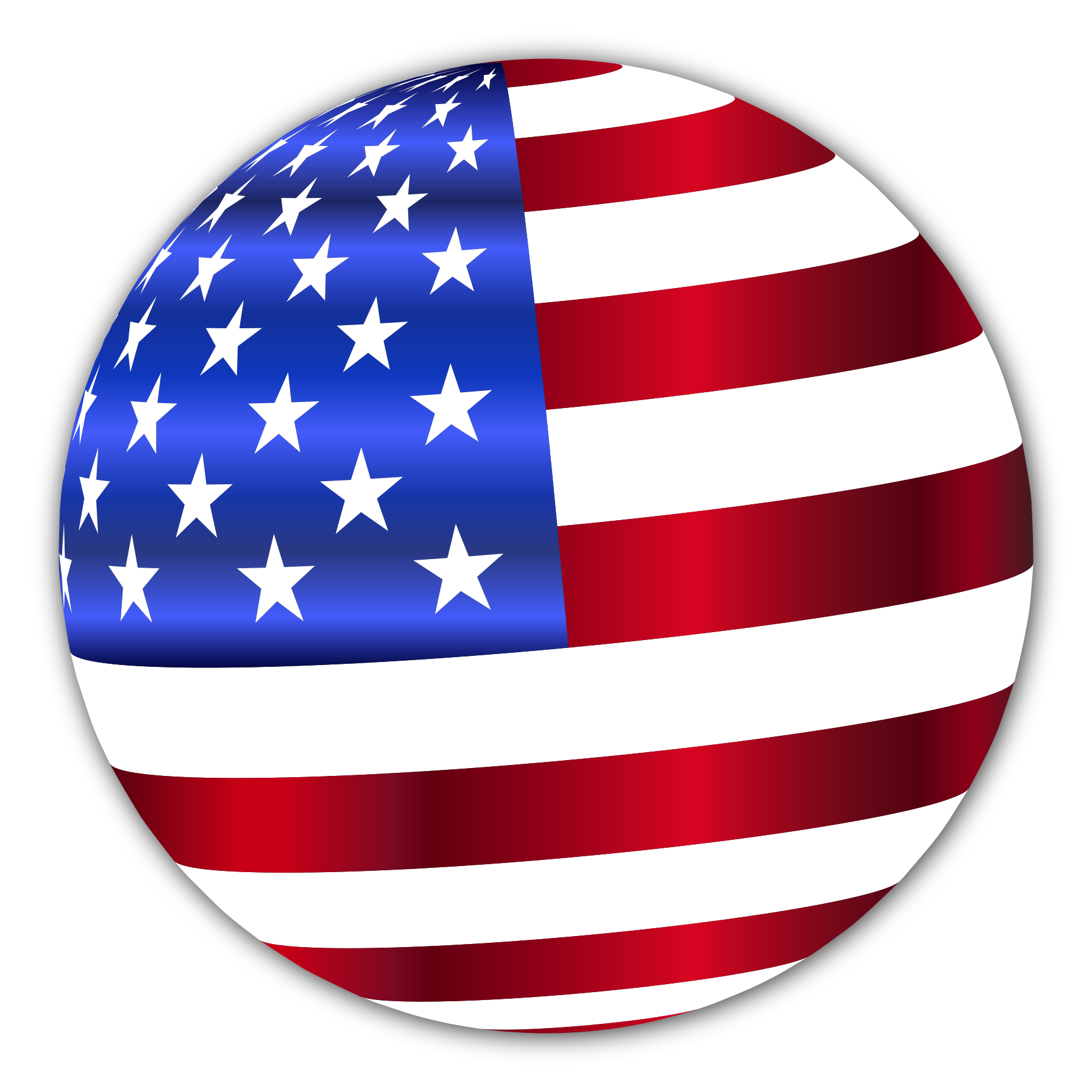 USA-Flag-Sphere bright