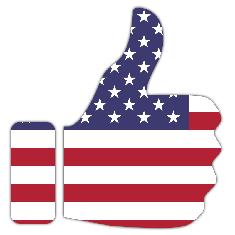 USA thumbs up