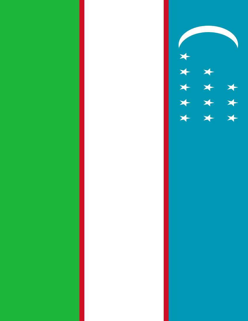 uzbekistan flag full page