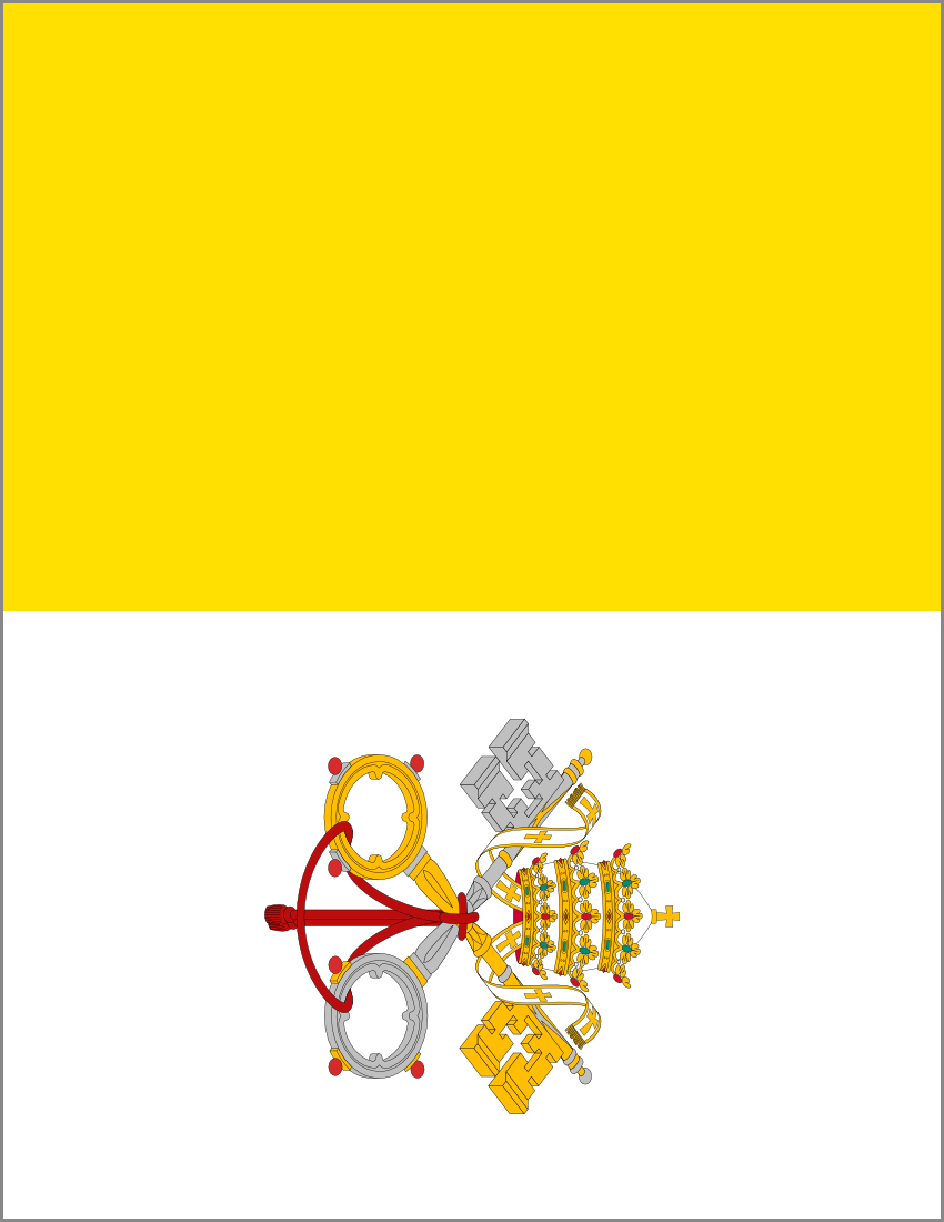 vatican city flag full page