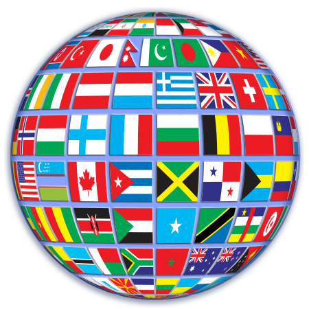 world flags globe 2