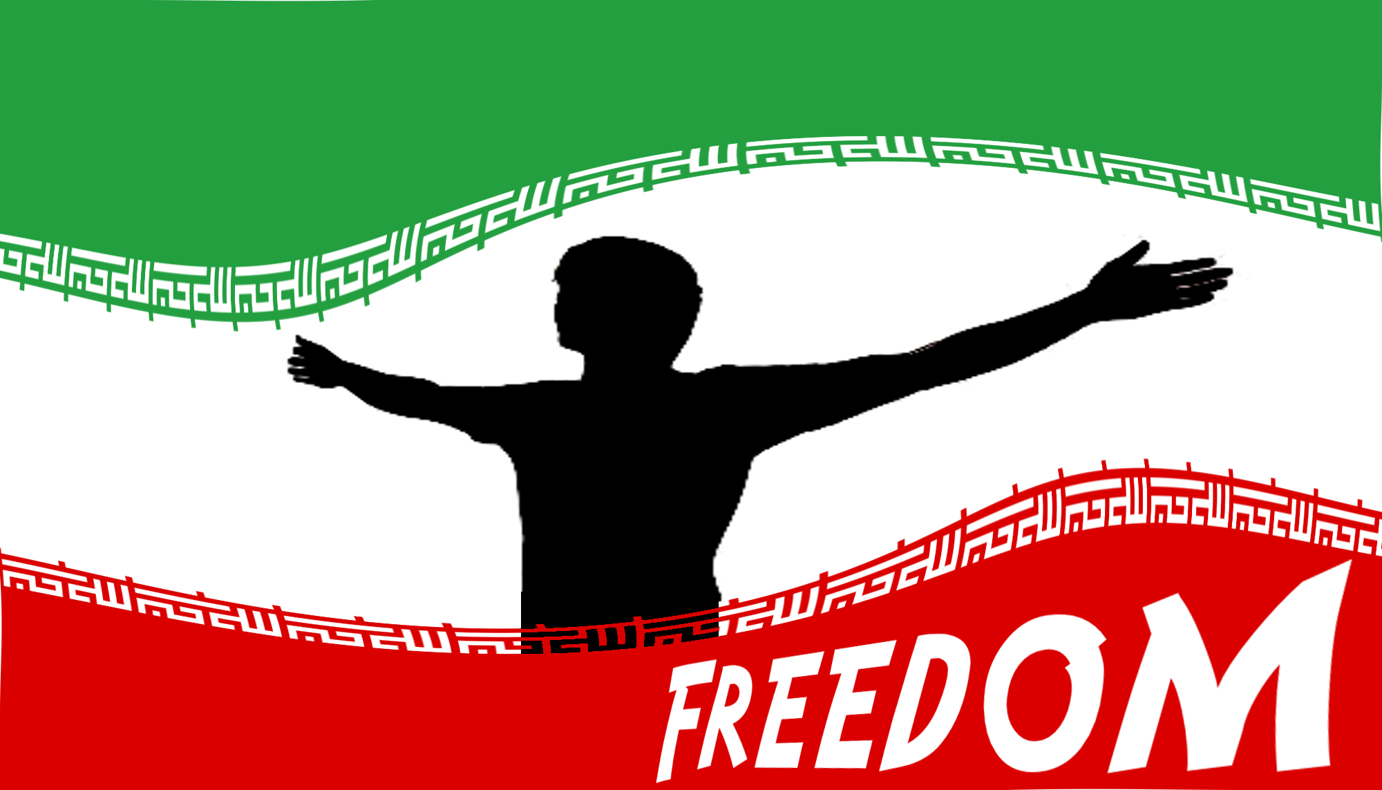 Iran freedom text english large
