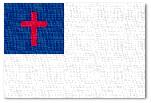 Christian flag shadow