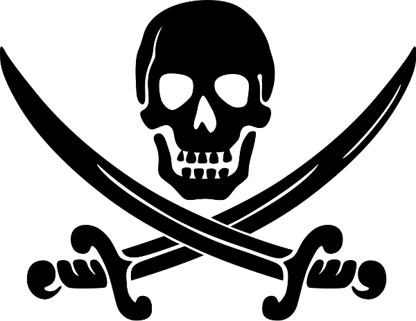 pirate logo flag