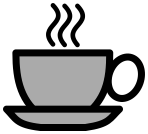 coffee cup icon gray