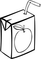 apple juice box BW