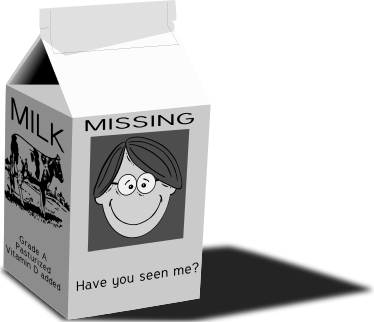 milk carton missing