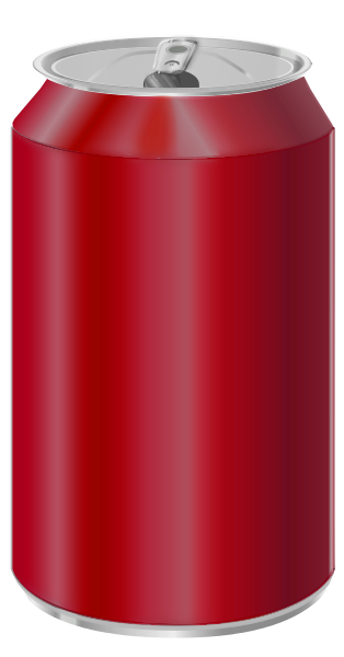 soda can red