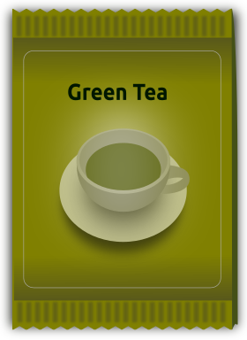 Green tea sachet