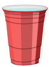plastic cup water