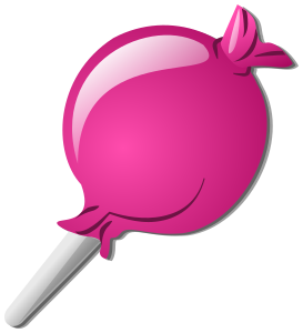 crystal lollipop pink