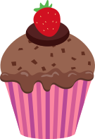 cupcake chocolate strawberry