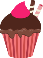cupcake chocolate w candy
