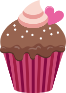 cupcake chocolate w heart