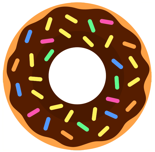 donut chocolate sprinkles