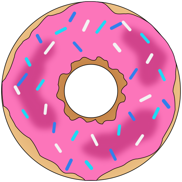 donut pink and sprink