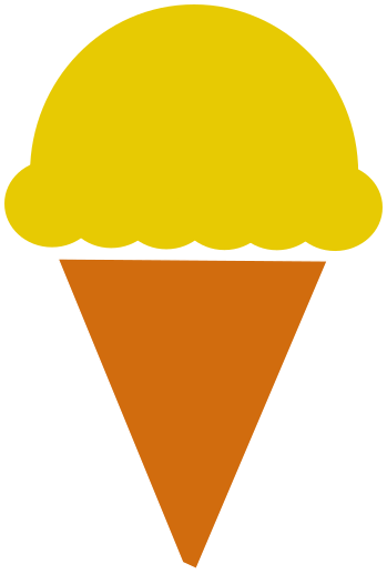 ice cream cone lemon