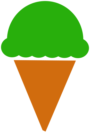 ice cream cone mint 2