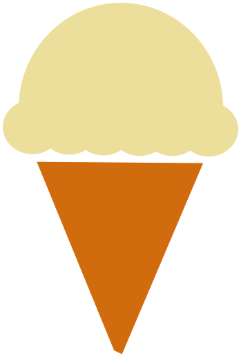 ice cream cone vanilla