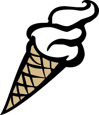 soft ice cream cone vanilla
